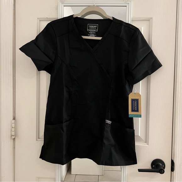 Black Scrub Top - Picture 1 of 6